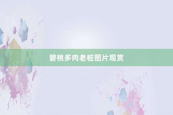 碧桃多肉老桩图片观赏